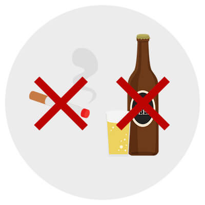 タバコやお酒は薄毛の進行を促進させるのでやめよう