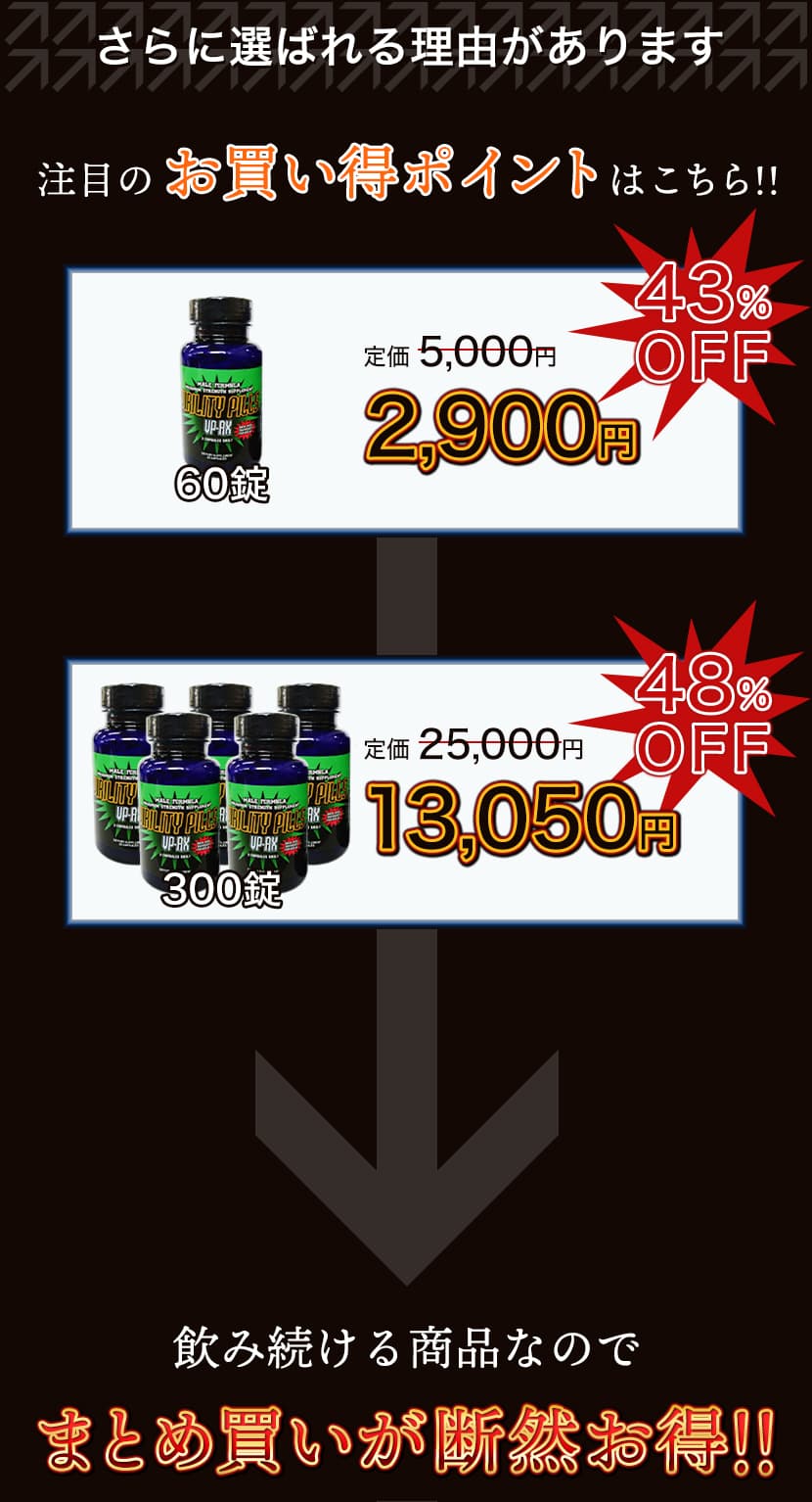 まとめ買いが48％OFFでお得