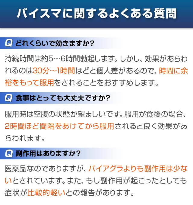 バイスマに関するよくある質問