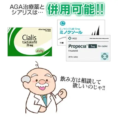 ED治療薬とプロペシアの飲み合わせ