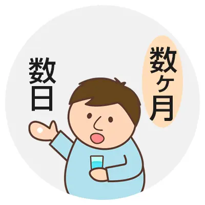 飲み始めてから間もない